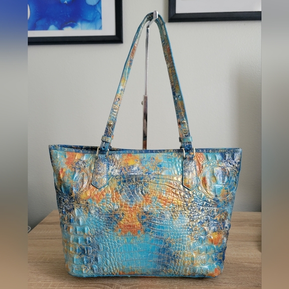 Brahmin Reef Mebourne Medium Asher Leather Tote - Picture 3 of 8